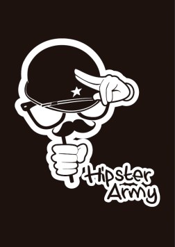 hipster army logo